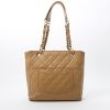 Chanel  Shopping GST handbag  in beige quilted grained leather - Detail D7 thumbnail