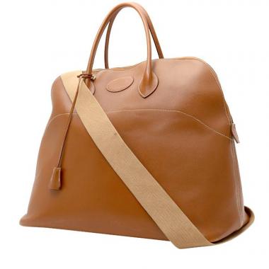 Buy Hermès Pre-loved HERMES Bolide 35 natural sable Handbag fjord leather  light brown gold hardware 2WAY ○Xstamp 2023 Online