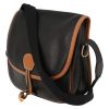 Hermès  Duffle shoulder bag  in black and gold Fjord leather - Detail D3 thumbnail