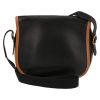 Hermès  Duffle shoulder bag  in black and gold Fjord leather - Detail D7 thumbnail