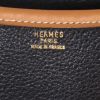 Borsa a tracolla Hermès  Duffle in pelle Fjord nera e gold - Detail D9 thumbnail