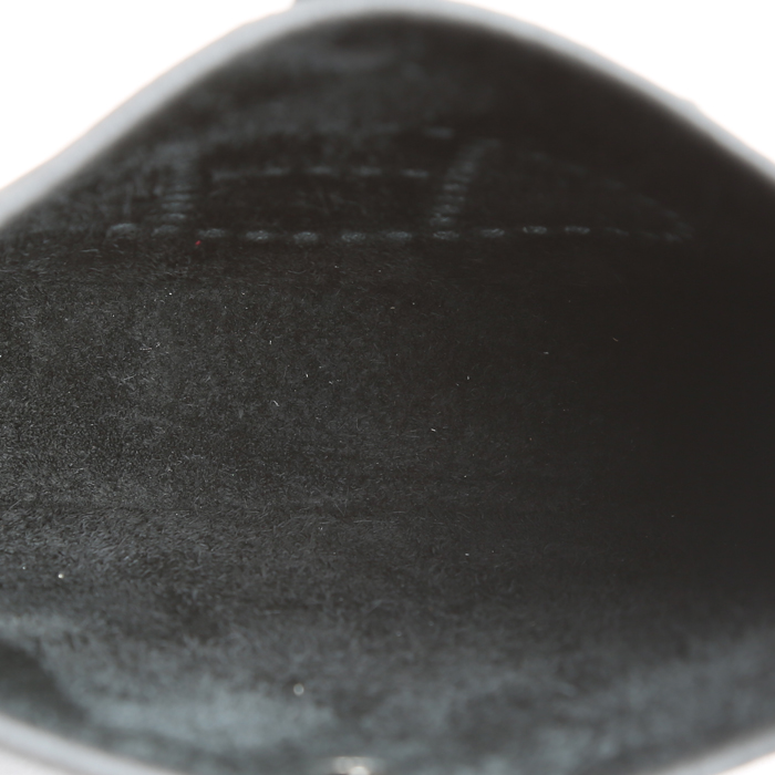 Sac bandoulière Hermès  Mini Evelyne en cuir togo noir - Detail D3