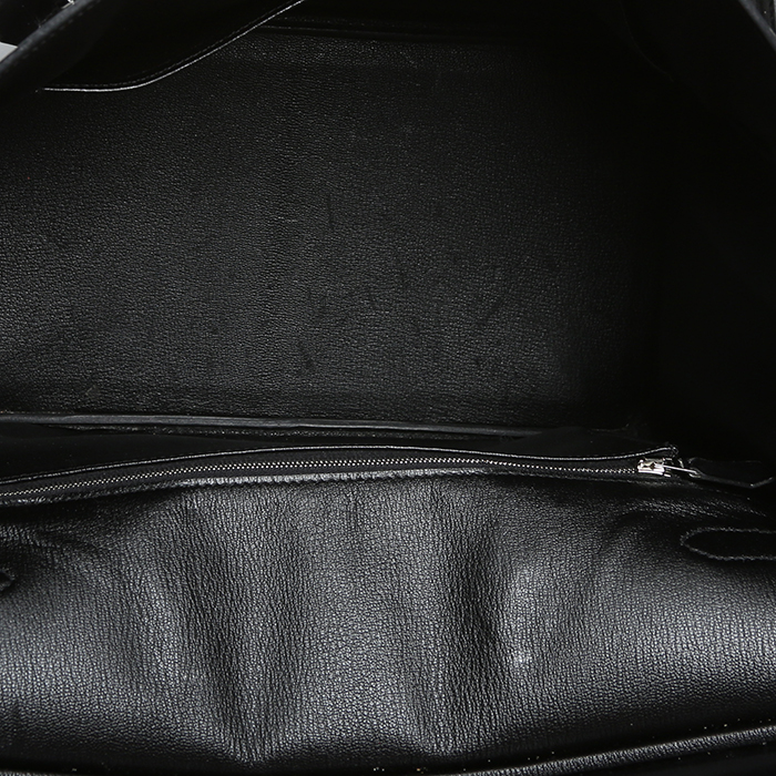 Hermès  Birkin So Black handbag  in black box leather - Detail D2