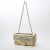 Chanel  Baguette handbag  in gold, silver and golden brown leather - Detail D2 thumbnail