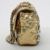 Chanel  Baguette handbag  in gold, silver and golden brown leather - Detail D6 thumbnail