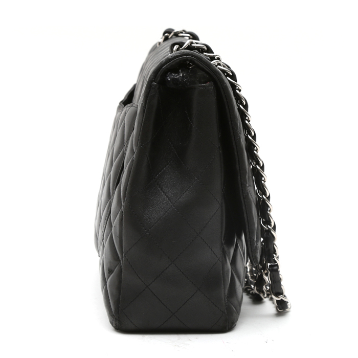 Borsa Chanel  Timeless Maxi Jumbo in pelle trapuntata nera - Detail D7