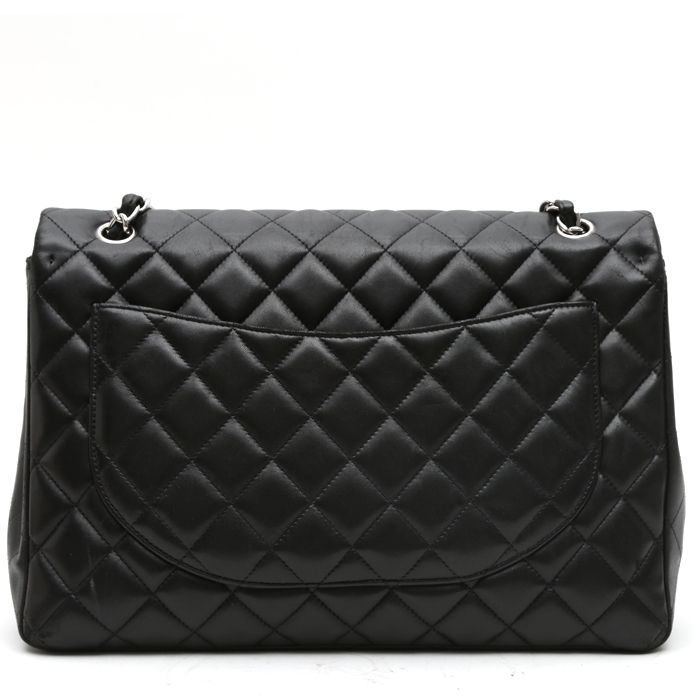 Borsa Chanel  Timeless Maxi Jumbo in pelle trapuntata nera - Detail D9