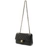 Chanel  Timeless Petit handbag  in black quilted leather - Detail D2 thumbnail