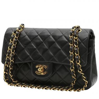 Borsa Chanel  Timeless Petit in pelle trapuntata nera