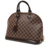 Louis Vuitton  Alma handbag  in ebene damier canvas  and brown - 00pp thumbnail