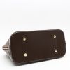 Bolso de mano Louis Vuitton  Alma en lona a cuadros ébano y cuero esmaltado marrón - Detail D5 thumbnail
