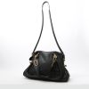 Chloé  Paraty shoulder bag  in black grained leather - Detail D2 thumbnail