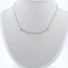 Tiffany 
Co Smile T large necklace in yellow gold and diamonds - 360 thumbnail