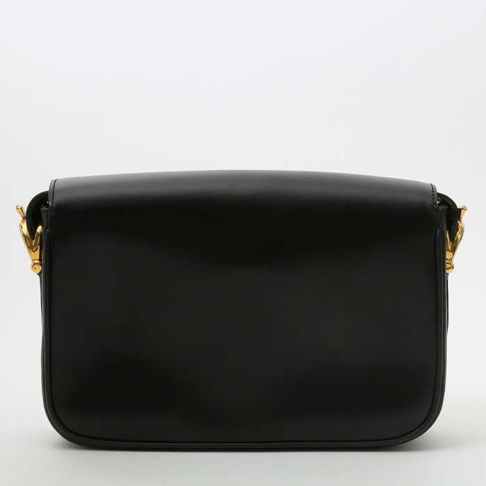 Sac porté épaule ou main Celine  Vintage en cuir noir - Detail D8