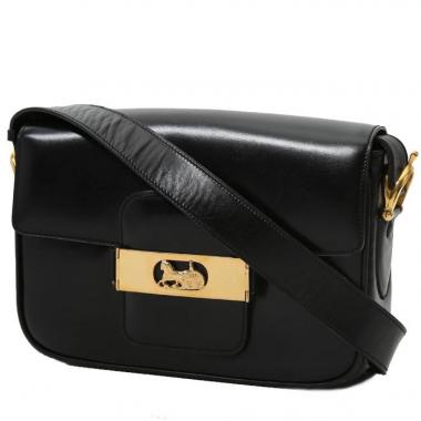 Borsa da spalla o a mano Celine  Vintage in pelle nera