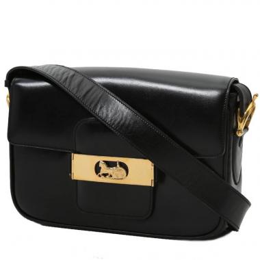 SAC CELINE VINTAGE EN CUIR et VINYLE NOIR / HAND BAG CELINE Good