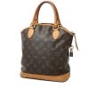 Borsa Louis Vuitton  Lockit in tela monogram marrone e pelle naturale - 00pp thumbnail