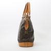 Louis Vuitton  Lockit handbag  in brown monogram canvas  and natural leather - Detail D5 thumbnail