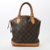 Louis Vuitton  Lockit handbag  in brown monogram canvas  and natural leather - Detail D7 thumbnail