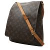Bolso bandolera Louis Vuitton  Musette en lona Monogram marrón y cuero natural - 00pp thumbnail