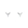 Messika Queen V earrings in white gold and diamonds - 00pp thumbnail