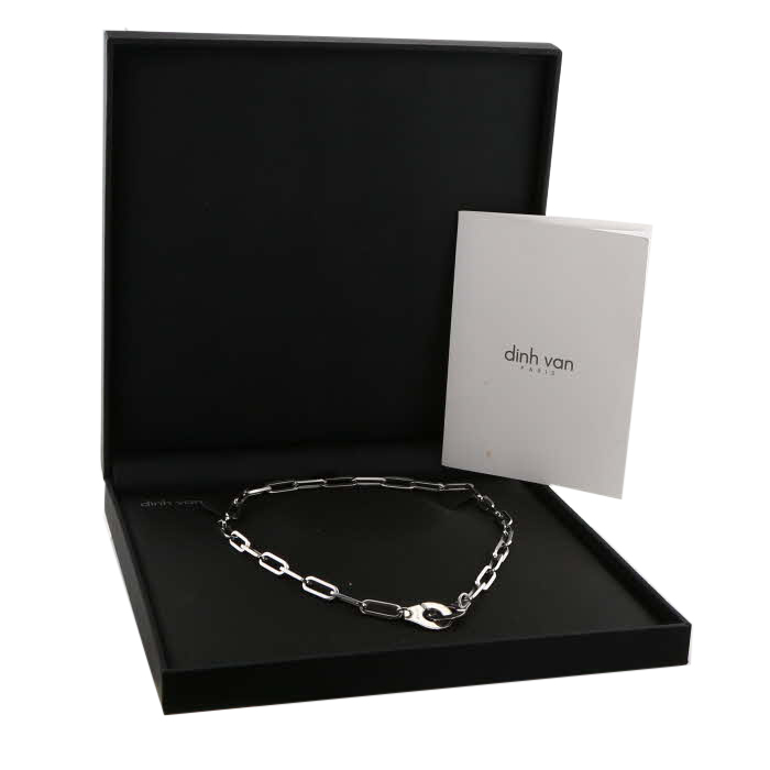 Collar Dinh Van Menottes R15 de oro blanco - Detail D2