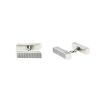 Hermès  pair of cufflinks in silver - 00pp thumbnail