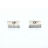 Hermès  pair of cufflinks in silver - 360 thumbnail