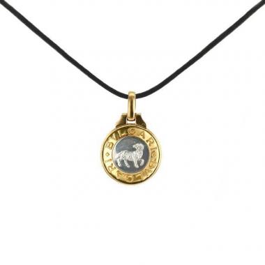 Pendentif Bulgari Bulgari en or blanc et or jaune