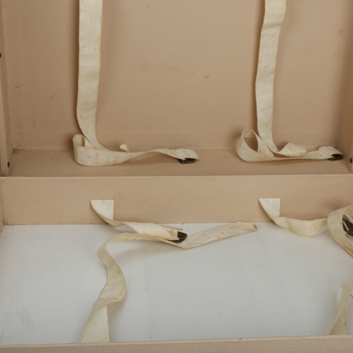 Valigia Louis Vuitton  Alzer 60 in tela monogram marrone e pelle naturale - Detail D2