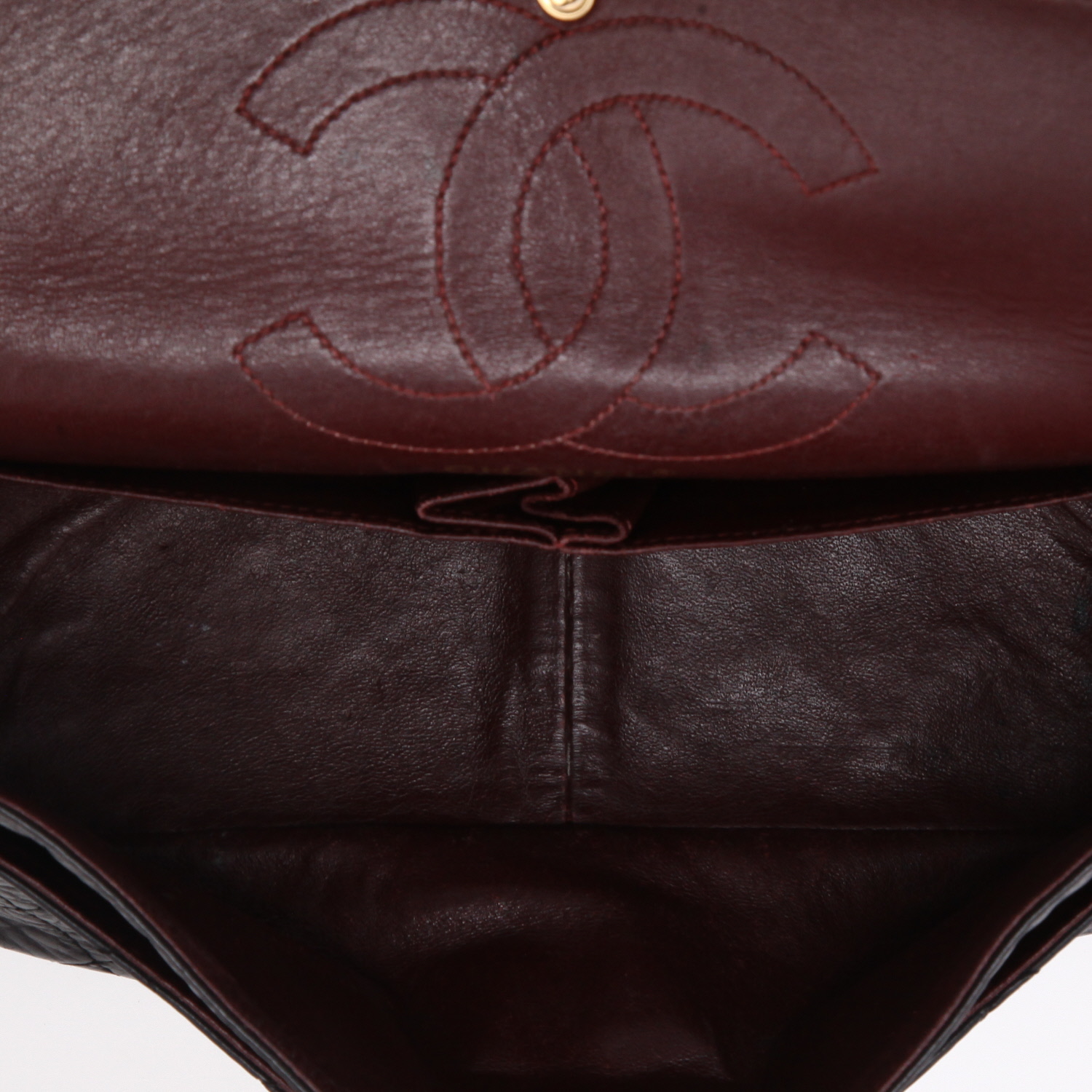 Sac à main Chanel  Chanel 2.55 en cuir matelassé noir - Detail D2