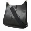 Hermès  Evelyne medium model  shoulder bag  in black Ardenne leather - 00pp thumbnail