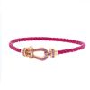 Bracelet Fred Force 10 moyen modèle en or rose et saphirs rose - 00pp thumbnail