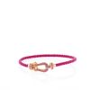 Bracelet Fred Force 10 moyen modèle en or rose et saphirs rose - 360 thumbnail