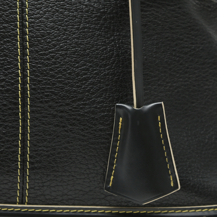 Bolso de mano Louis Vuitton  Lockit en cuero negro - Detail D1