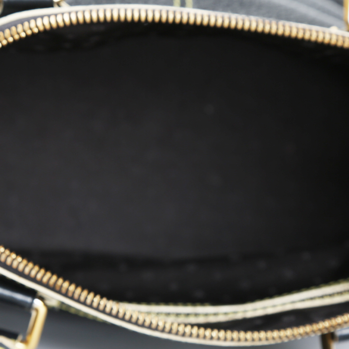 Borsa Louis Vuitton Lockit in pelle nera - Detail D2