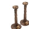 Igor Mitoraj, "Flammes", pair of candlesticks in bronze, Artcurial edition, signed and numbered, from the 1980-1990's. - Detail D1 thumbnail