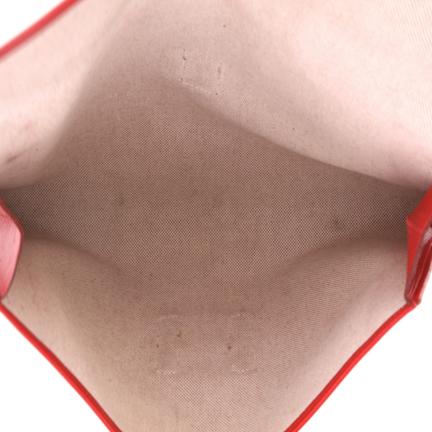 Pochette Hermès  Jige en cuir Courchevel rouge - Detail D3