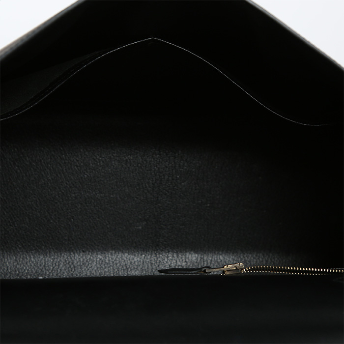 Borsa Hermès  Kelly 32 cm in pelle box nera - Detail D3