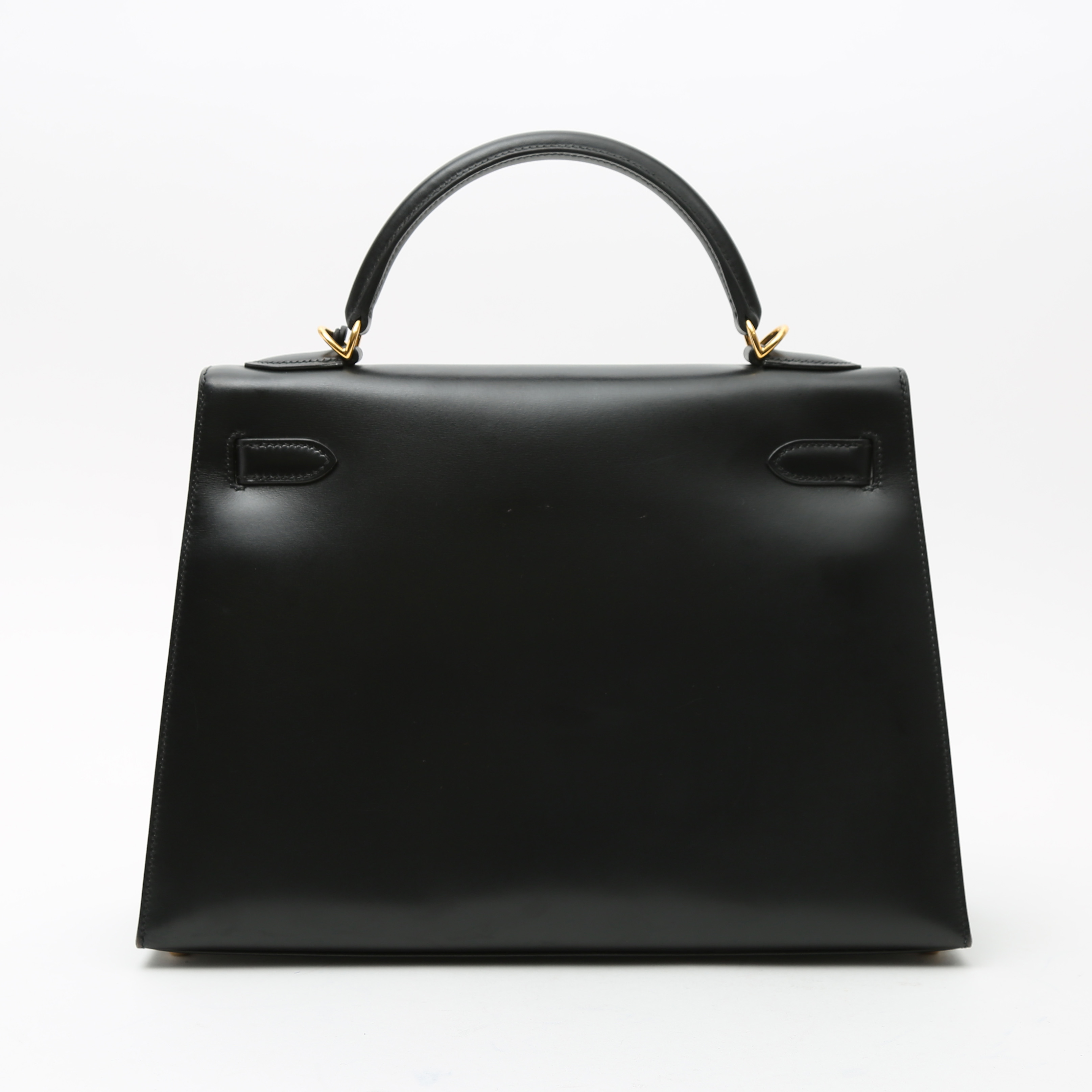 Borsa Hermès  Kelly 32 cm in pelle box nera - Detail D9