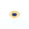 Bague années 90 Boucheron Jaipur en or jaune et lapis-lazuli - 360 thumbnail