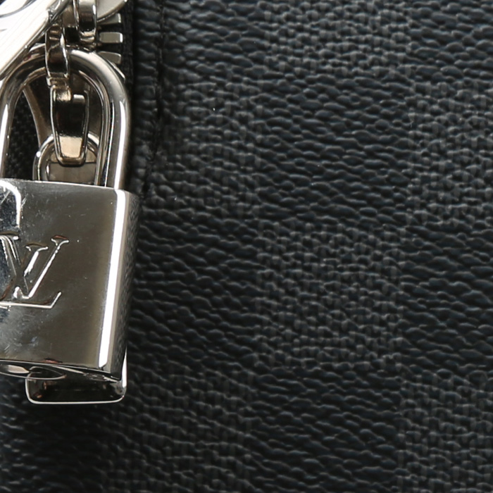 Maleta flexible Louis Vuitton  Pegase en lona a cuadros negra - Detail D1