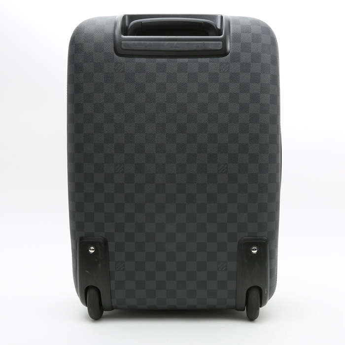 Maleta flexible Louis Vuitton  Pegase en lona a cuadros negra - Detail D8