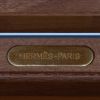Hermès, grand coffret à courrier, en bois de palissandre et marqueterie de bois et laiton, signé, des années 1980 - Detail D3 thumbnail