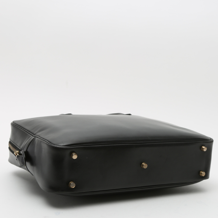 Hermès  Eiffel briefcase  in black box leather - Detail D4