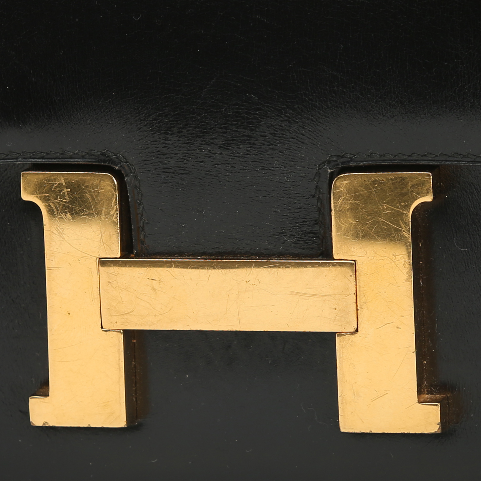 Borsa Hermès  Constance in pelle box nera - Detail D1