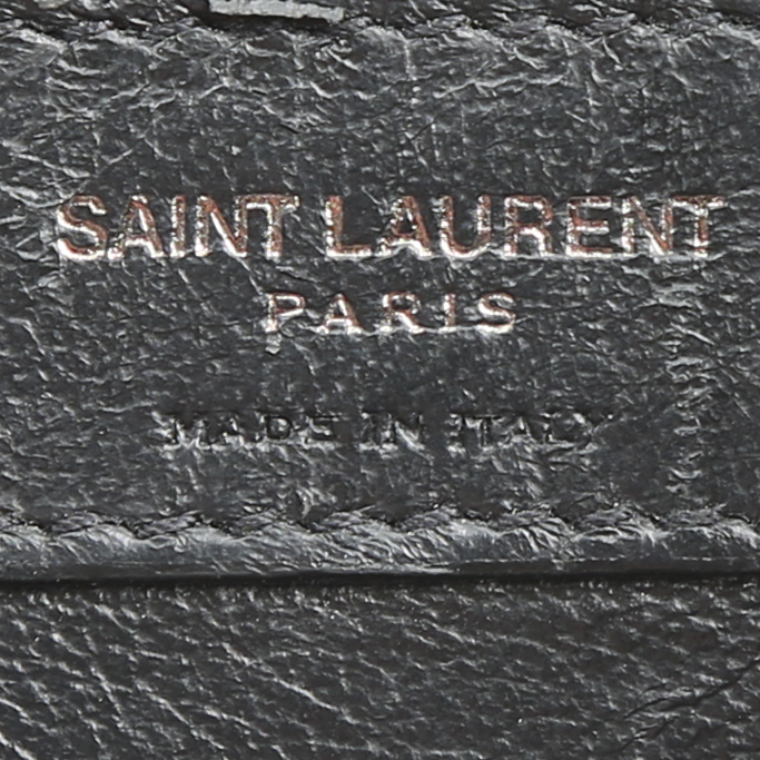 Saint Laurent Niki Baby shoulder bag in black leather - Detail D4