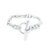 Hermès Chaine d'Ancre large model bracelet in silver - 00pp thumbnail