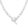 Hermès Chaine d'Ancre large model necklace in silver - 00pp thumbnail