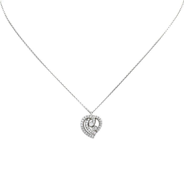 Preloved Tiffany & Co. Return To Black Bone Large Heart Necklace